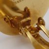 HERMES Corozo Earring vintage gray Plated Gold 10g Women Used