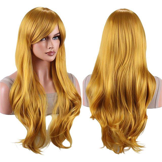 Universal 70cm Long Curly Anime Cosplay Wig - European & American Style