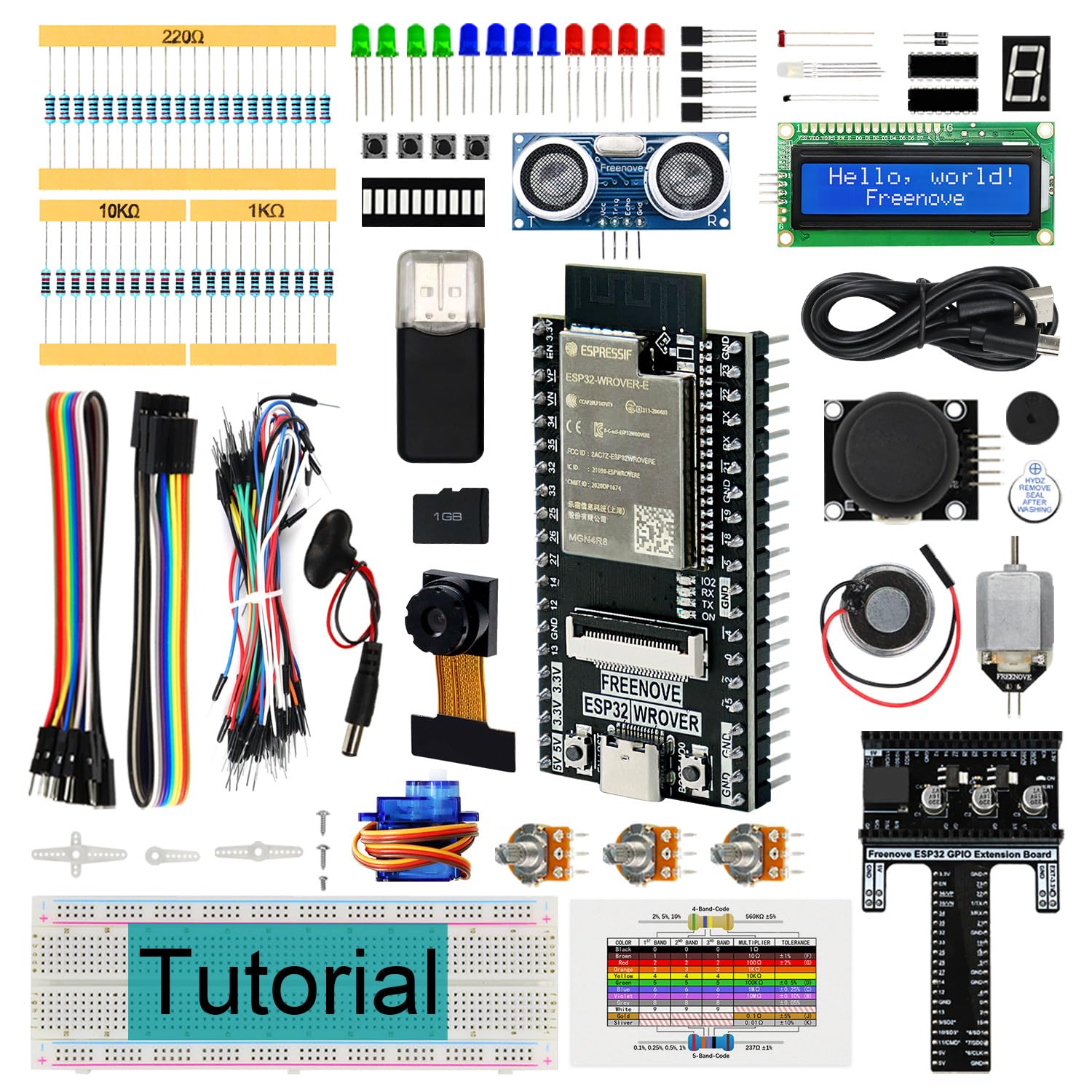

Freenove Super Starter Kit for ESP32 CAM a 240 MHz onboard camera Python C detailed 173 78 (includes dual-core 32-bit microcontroller, radio, code,