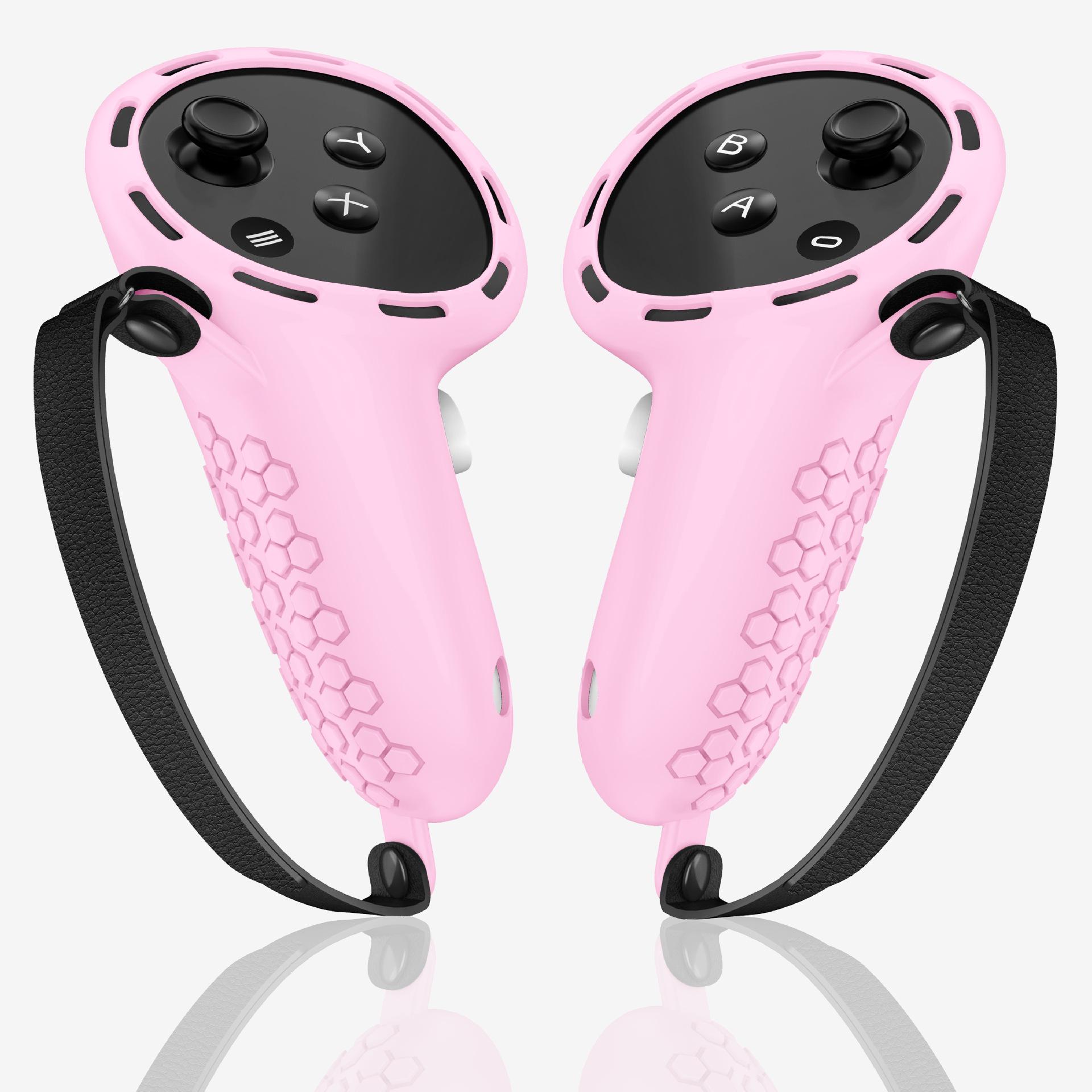 

In-Stock Silicone Protective Cover for Meta Quest 3/Quest 3s VR Controllers рожевий