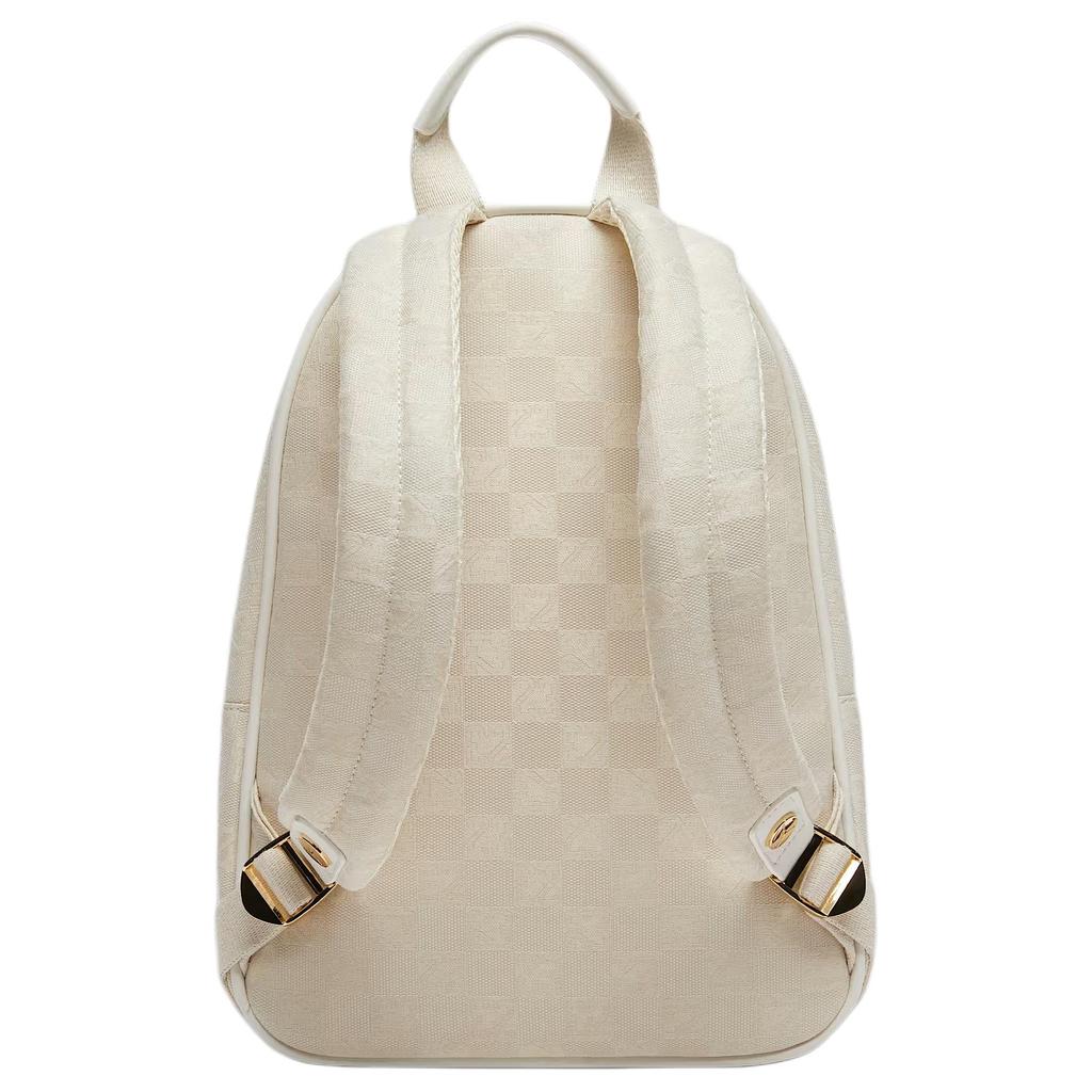 Jordan Monogram Polyester Backpack Small Women's Sail White & Gold & Red IV4748-133