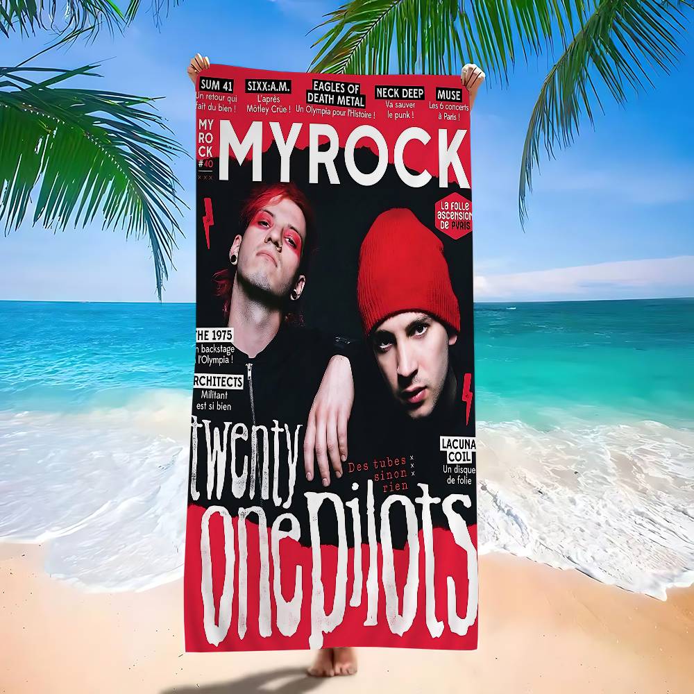 Band Twenty One Pilots Big Microfiber Beach Towels Quick Dry Towel Sand Beach Towels Pool Towel For Travel Swim Pool Yoga