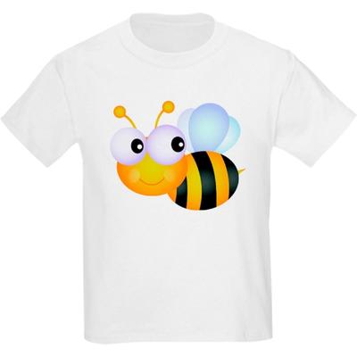 Camiseta Ligera Infantil de Dibujos Animados de Abejorro Lindo para Niños y Jóvenes de Algodón CafePress