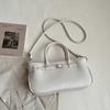 Minimalist Structured Tote Bag with Top Handle and Detachable Strap Elegant Women's Handbag for Office and Daily Use