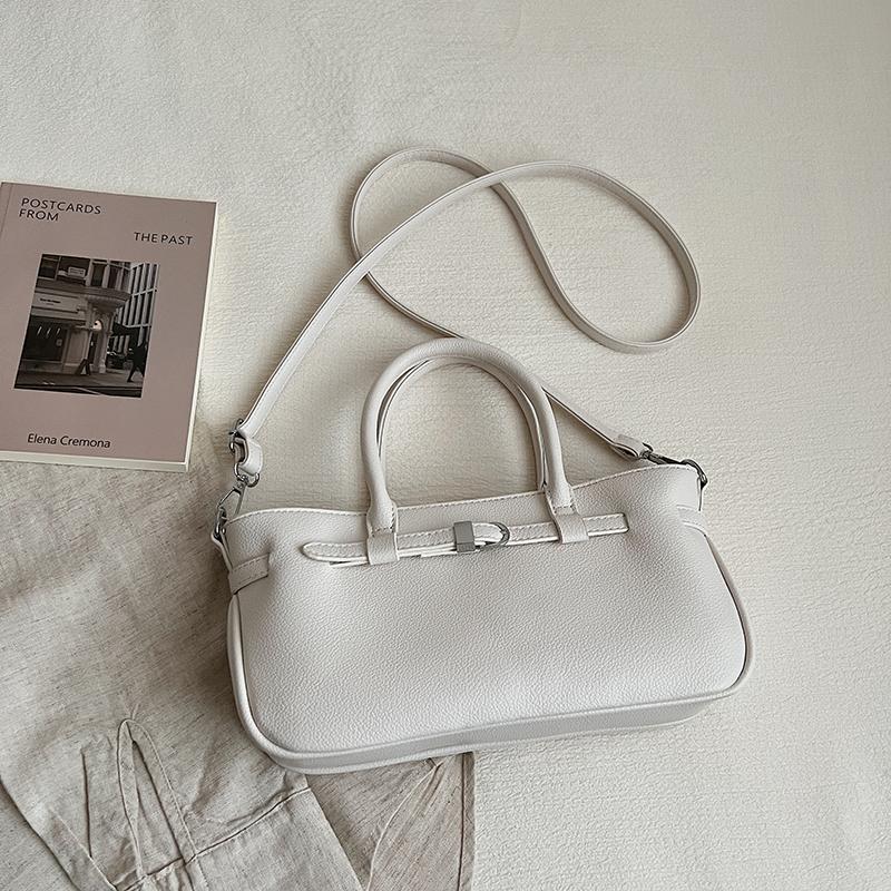 Minimalist Structured Tote Bag with Top Handle and Detachable Strap Elegant Women's Handbag for Office and Daily Use