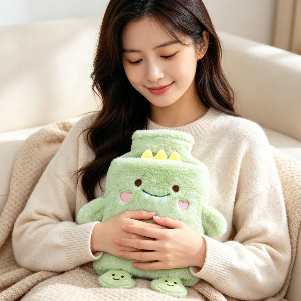 Plush Cover Warm Water Bag Explosion-Proof Design Heat Pad Kawaii Hand Warmer Keep Warm