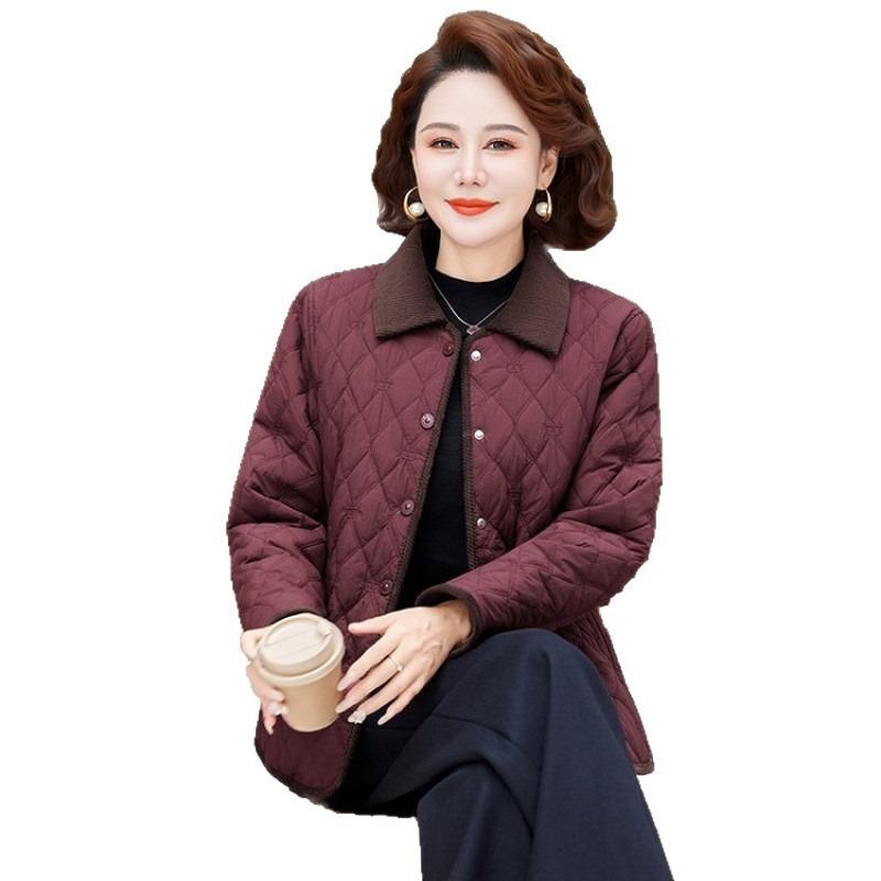 Medium and Short Cotton-padded Jackets, Fashionable New Casual and Light Cotton-padded Jackets, Age-reducing and Versatile Warm Cotton-padded Jackets