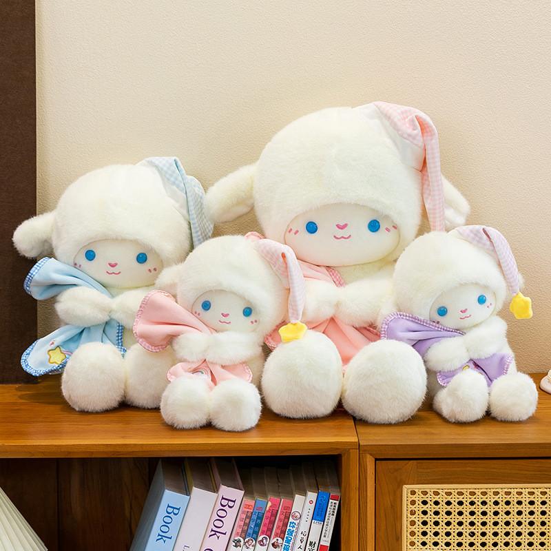 Sleepy Sheep Plush Toy With Pp Cotton Filling For Kids Bedtime Comfort And Gift