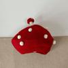 Red Beige Black Knit Beret Hat Soft Kids Headwear New Kid Knitted Beret  Kids Fashion