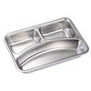 ZISIZ Stainless Steel 3-Compartment Lunch Plate