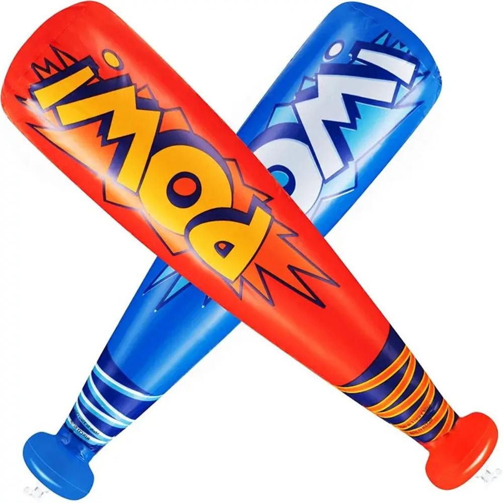 

40cm Inflatable Baseball Bat Balloon Baseball Party Supplies POW Letter PVC Sports Theme Toy Red