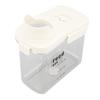 Cereal Storage Container with Pourable Spout Ergonomic Handle Lid Scale Timing Airtight Damp Proof Plastic Rice Storage