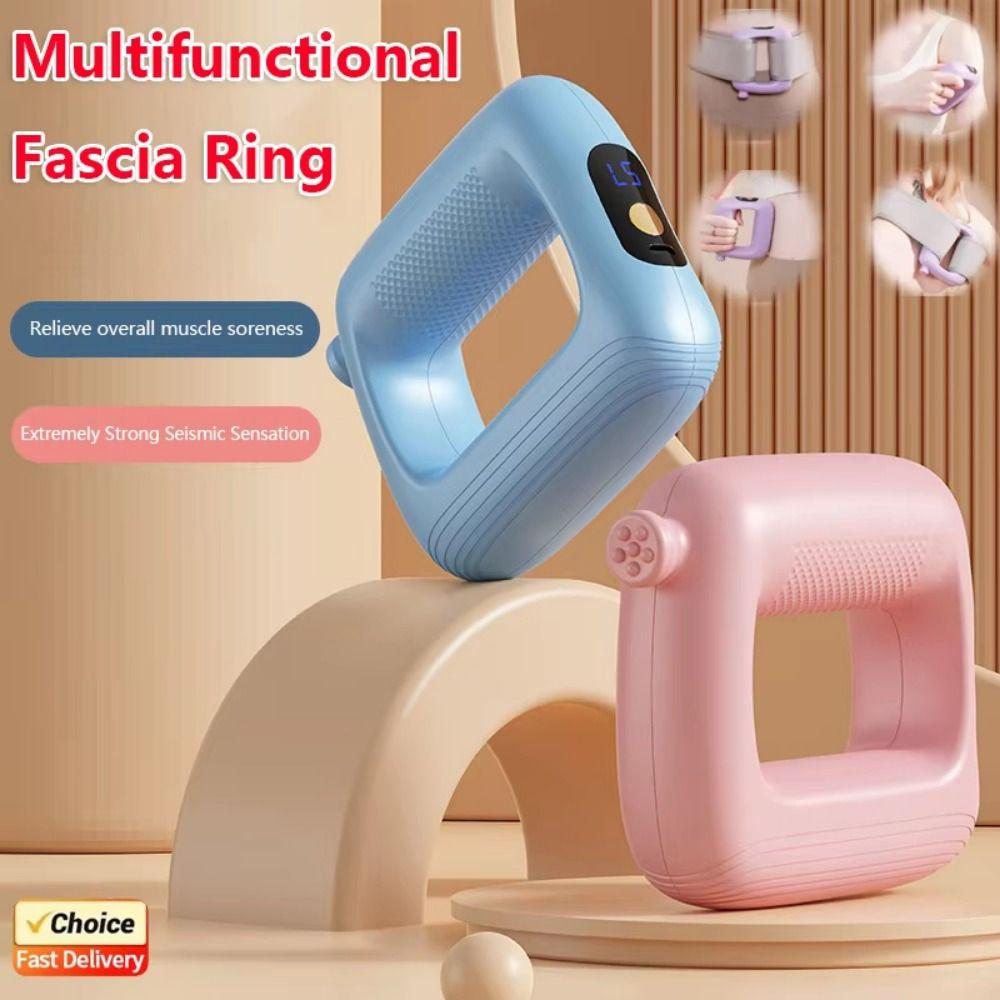 Electric Fascial Massage Ring Muscle Masajeador Vibration Waist Massager Handheld High Frequency Body Massage Machine Thigh Arm