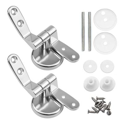 Zincs Alloy Toilet Seats Lid Hinge with Bolts Nut Toilet Seats Replacement Parts