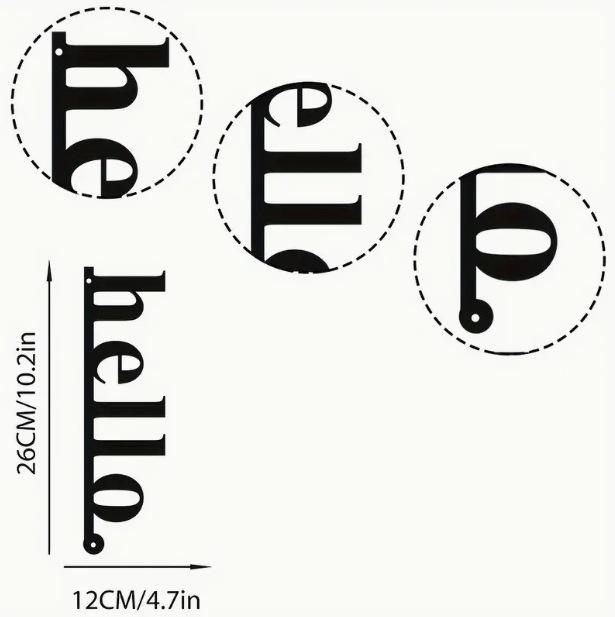 Wrought Iron Silhouette Wall Sticker - Creative Decorative Hanging for Living Room, Entrance, Bedroom, and Dorm