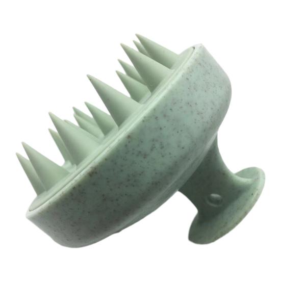 

Щітка-шампунь М який силіконовий масажер для шкіри голови з протиковзкою основою, отвором для підвішування, для стимуляції росту волосся, інструмент для догляду за волоссям 1pc зелений