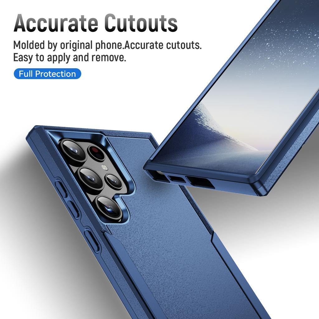 PC Silicone 2 In 1 Hard Cover Case for Samsung Galaxy S24 Ultra S23 FE S22 S21 S20 Plus S 23 24 22 Mobile Phone Accessories Bag