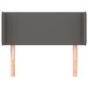 Exclusive House - Headboard with Ears Grey 93x16x78/88 Cm Faux Leather