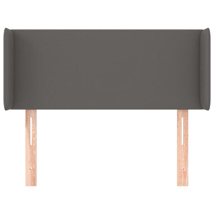 Exclusive House - Headboard with Ears Grey 93x16x78/88 Cm Faux Leather