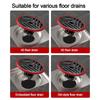 With Grid Grate Cover Shower Floor Drain Round Sewer Drain Filter Plug Durable Sink Strainer