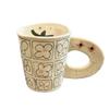 JUSTINLAU Ceramic Mug Valentine's Day Gifts Breakfast Coffee Milk Oat Cup Creative Couple Cup with Handle Home/Office Water Cups