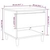 VidaXL Tables de chevet 2 pcs Noir 50x46x50 cm Bois d’ingénierie 819535