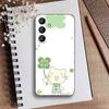 2026-Four-leaf Clover Phone Case For Samsung Galaxy A73,A21s,A22,A31,A52,A53,A71,A41Soft Black Shell