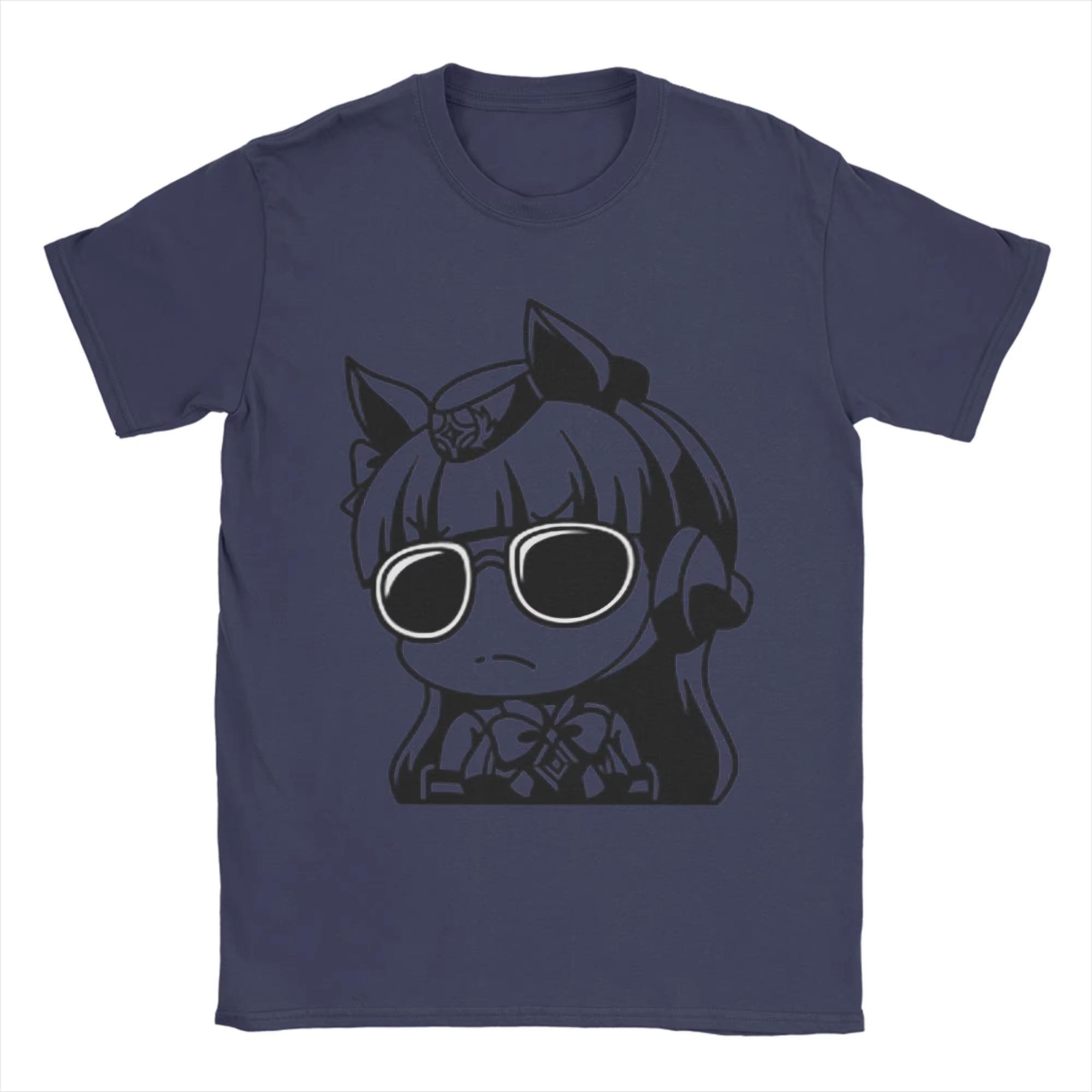 

Goldship Uma Musume Sunglasses T Shirts for Men Pure Cotton Vintage T-Shirts Crew Neck Tees Short Sleeve Tops Plus Size 4XL