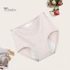 Physiological Period Briefs High Waist Solid Color Ribbed Women Panties Leakproof Menstruation