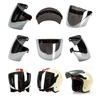 3-snap Open Face Helmet Bubble Visor for Sun Shade Protector for Motorcycle Ridi