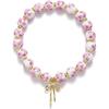Temperament national style blue and white porcelain round bead fringed necklace, simple and versatile high-end necklace