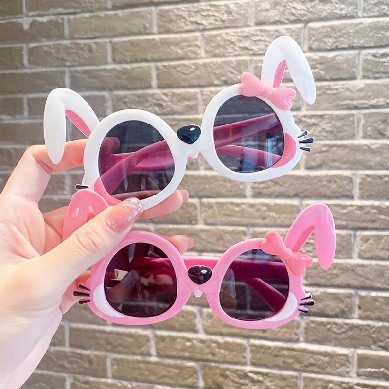 Kids Sunglasses Cartoon Bunny Shape Sun Glasses Trendy Children'S Outdoor Sunglasses ShadesBirthday Party Funny Photo Props