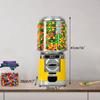 Automatic Candy Vending Machine with 25¢ Coin Slot - Yellow Tabletop Public Service Equipment for Arcades, Malls, Birthday Gifts