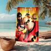 Ultra-Soft Beach Towel with The Incredibles Theme,Ideal for Pool - Camping, Diving - Perfect Travel Essential, Vibrant Beach Towel.