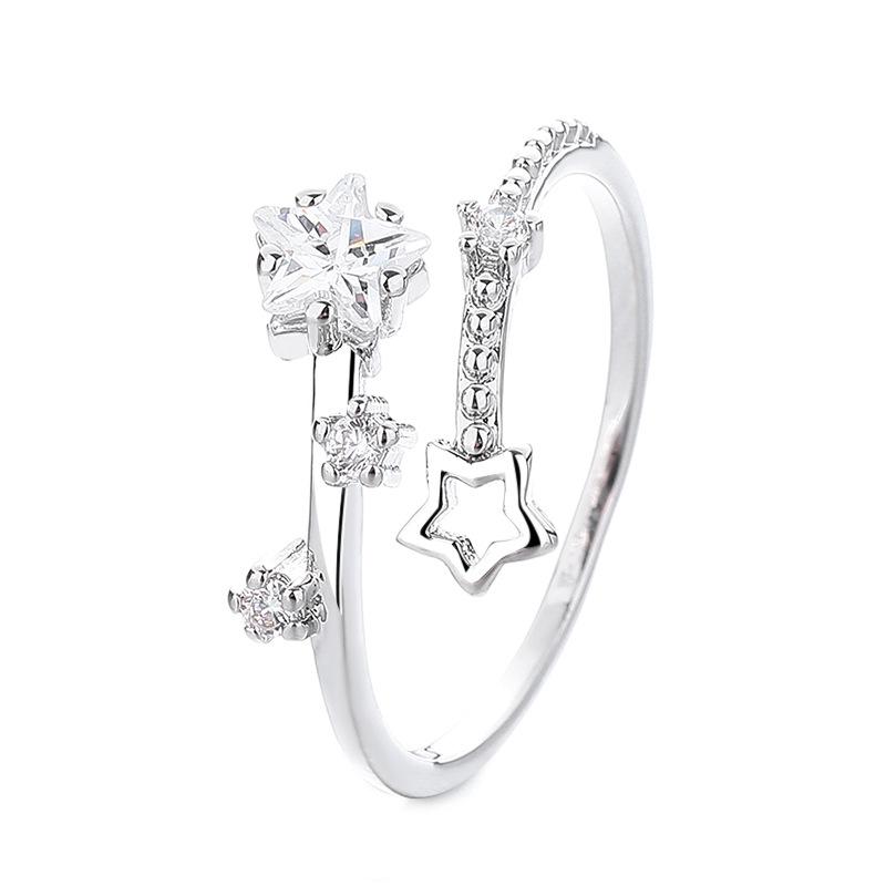 New Star Women's Minimalist Open Ring - Light Luxury, Niche Design for Index Finger