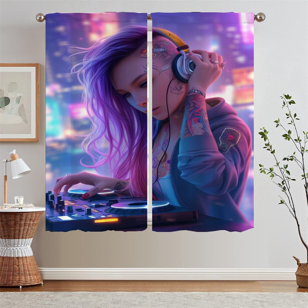 

DJGirl Шторы затемняющие шторы для детской комнаты кухонные шторы для камеры оконные шторы салон 2 шт кудри жалюзи W50xH70cmx2pcs-CL