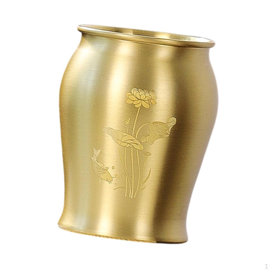 Metal Pen Holder Brush Home Elegant Desk Crafts Traditional Ideal Gift Office Multi Purpose