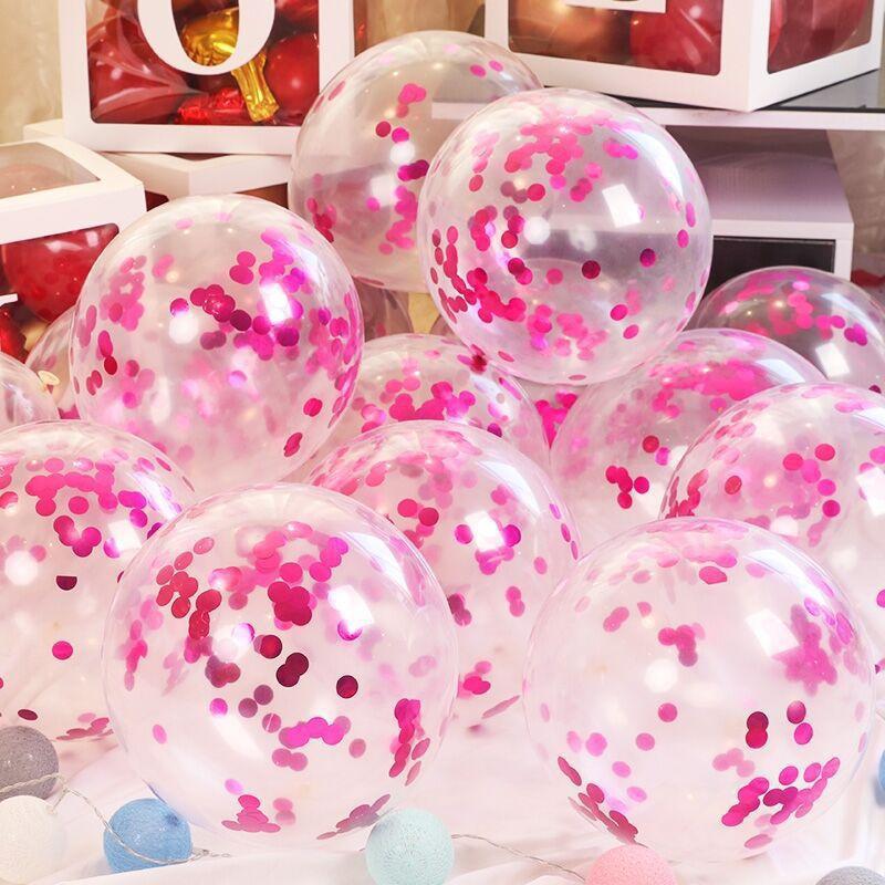 Gold Silver Confetti Balloons Glitter Sequin Globos Helium Balloon Birthday Party Halloween Christmas Party Wedding Decorations