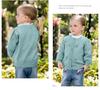 David Bella Children's Knitted Sweater Autumn Outfit Girls' Western-Style Top Medium To Large Children's Sweater Cardigan