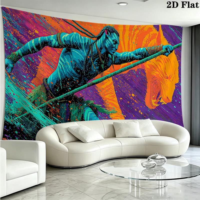 Avatar Wall Tapestry Aesthetic Wall Hanging Printed Fabric Blanket Decorative Tapestries for Bedroom Living Room Home Decor