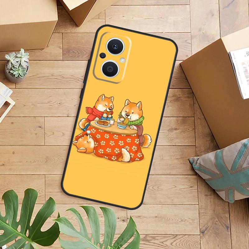 Animal Shiba Inu Case For OPPO Reno 14F 13F 12F 10 11 12 13 14 Pro 7 8 Lite OPPO Find X9 X8 X6 X5 Pro Cover