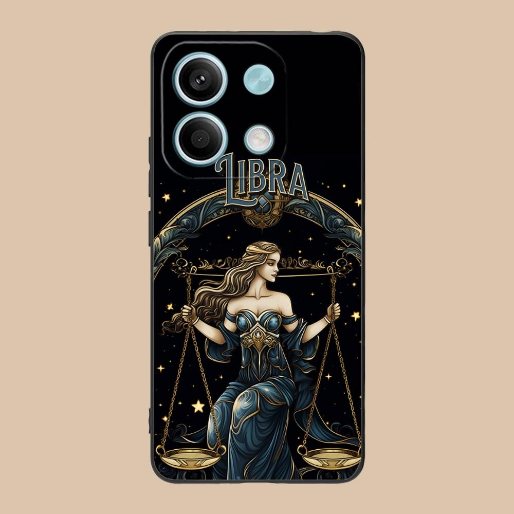 Zodiac Sign Libra Phone Case for POCO F8 F7 F6 F5 F4 F3 F2 Pro GT C75 C71 C65 C61 C40 Pro Ultra Soft TPU Shockproof Cover