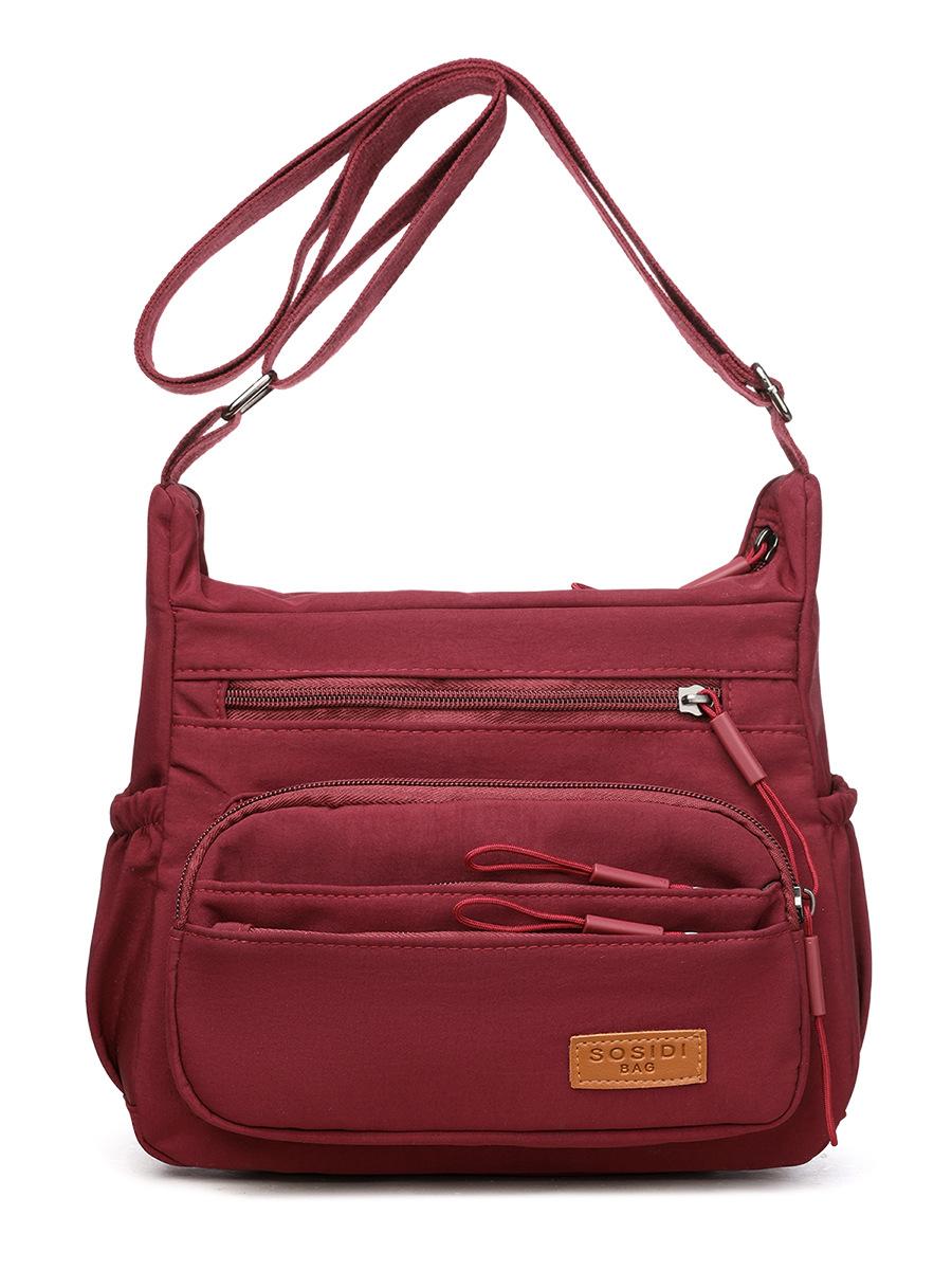 

Сумка через плечо повседневная модная универсальная простая рюкзак бордовый