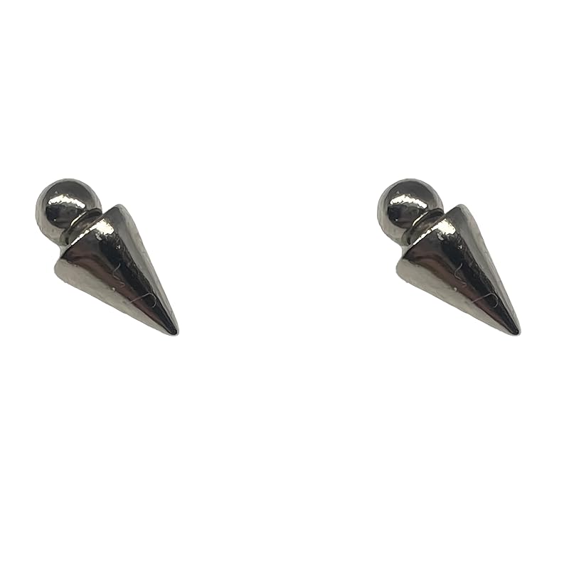 

[uz alotfactory] No holes needed spike cone set of 2 Magnetic force adjustable cartilage piercing magnetic type fake earrings non-piercing earrings
