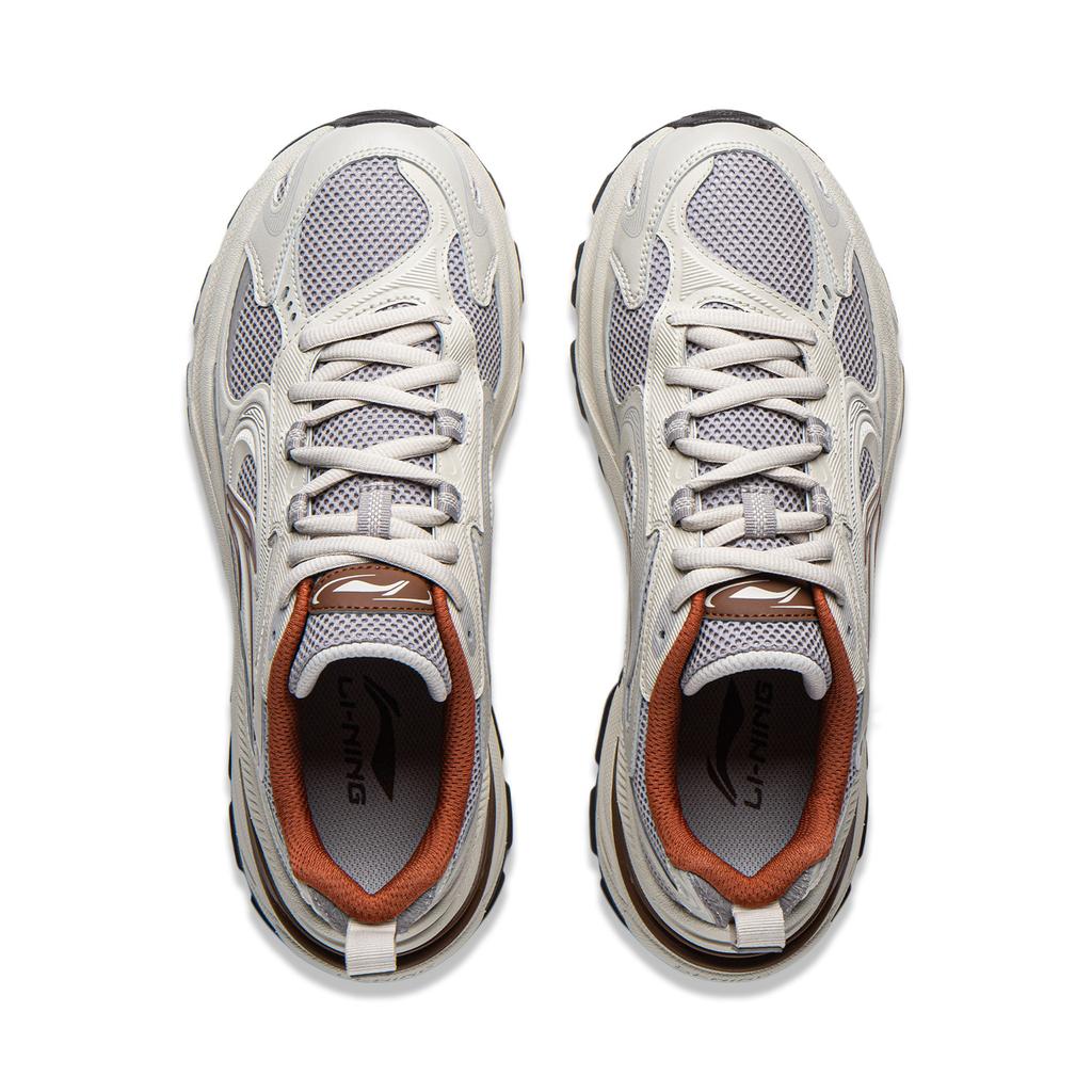 Li Ning Cushioning Slip Resistant Abrasion Resistant Breathable Support Lightweight Low top Casual Shoes Men's AGLW003-2