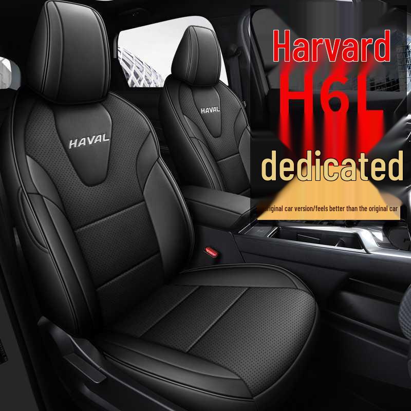 Universal Perforated Leather Car Seat Cushions for Haval H6L, All-Season, Full Surround, Fits 26 Models