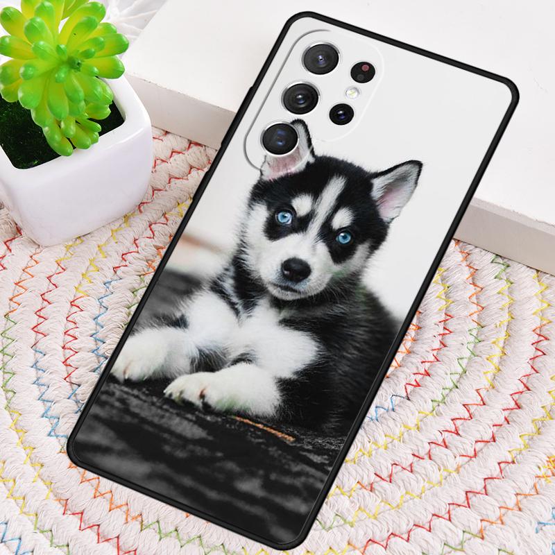 Siberian Husky Sled Dog TPU Phone Case For Samsung Galaxy Note 10 Pro S26 S25 S24 S23 S22 Ultra Plus S21 FE S20 Shockproof Cover