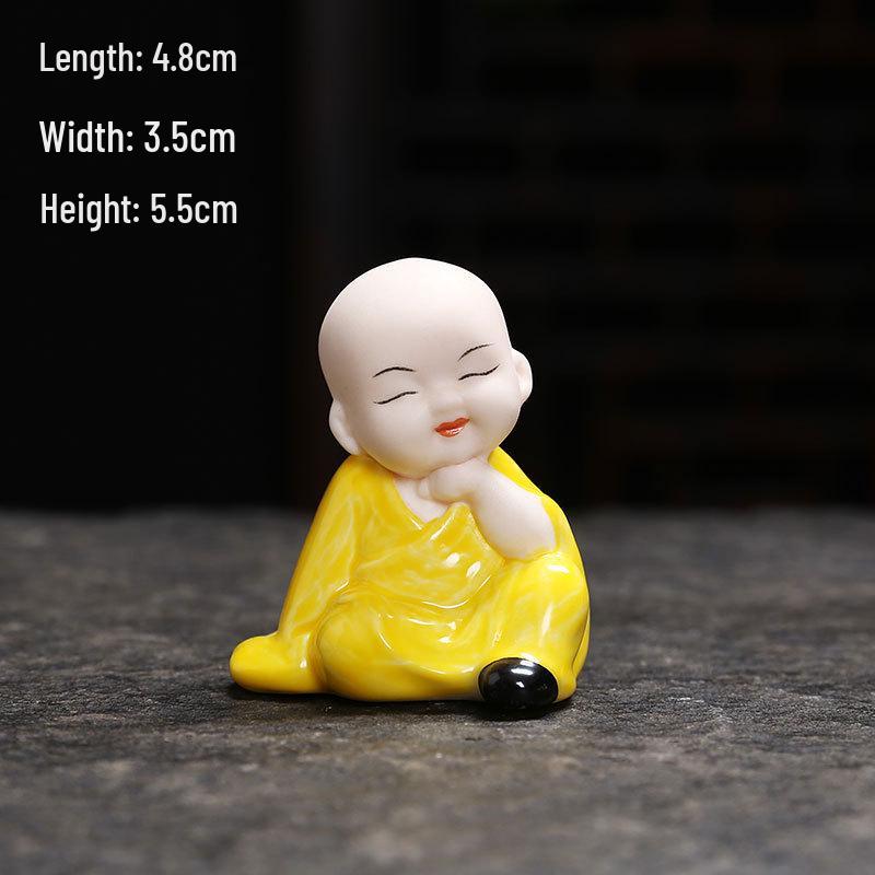 

Счастливая керамическая фигурка Будды Майтреи для дзен-дома или украшения автомобиля