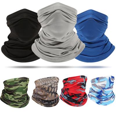 UV Protection Scarf Ice Silk Face Cover Mask Neck Tube Quick-drying Outdoor Fishing Cycling Magic Motorcycle Breathable Mask