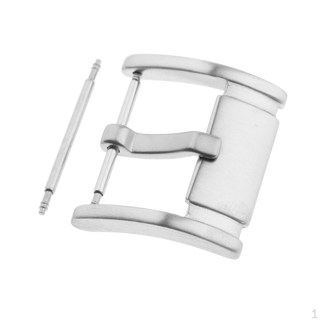 Пряжка-застежка для ремешка из матовой нержавеющей стали, 18мм-22мм 22mm